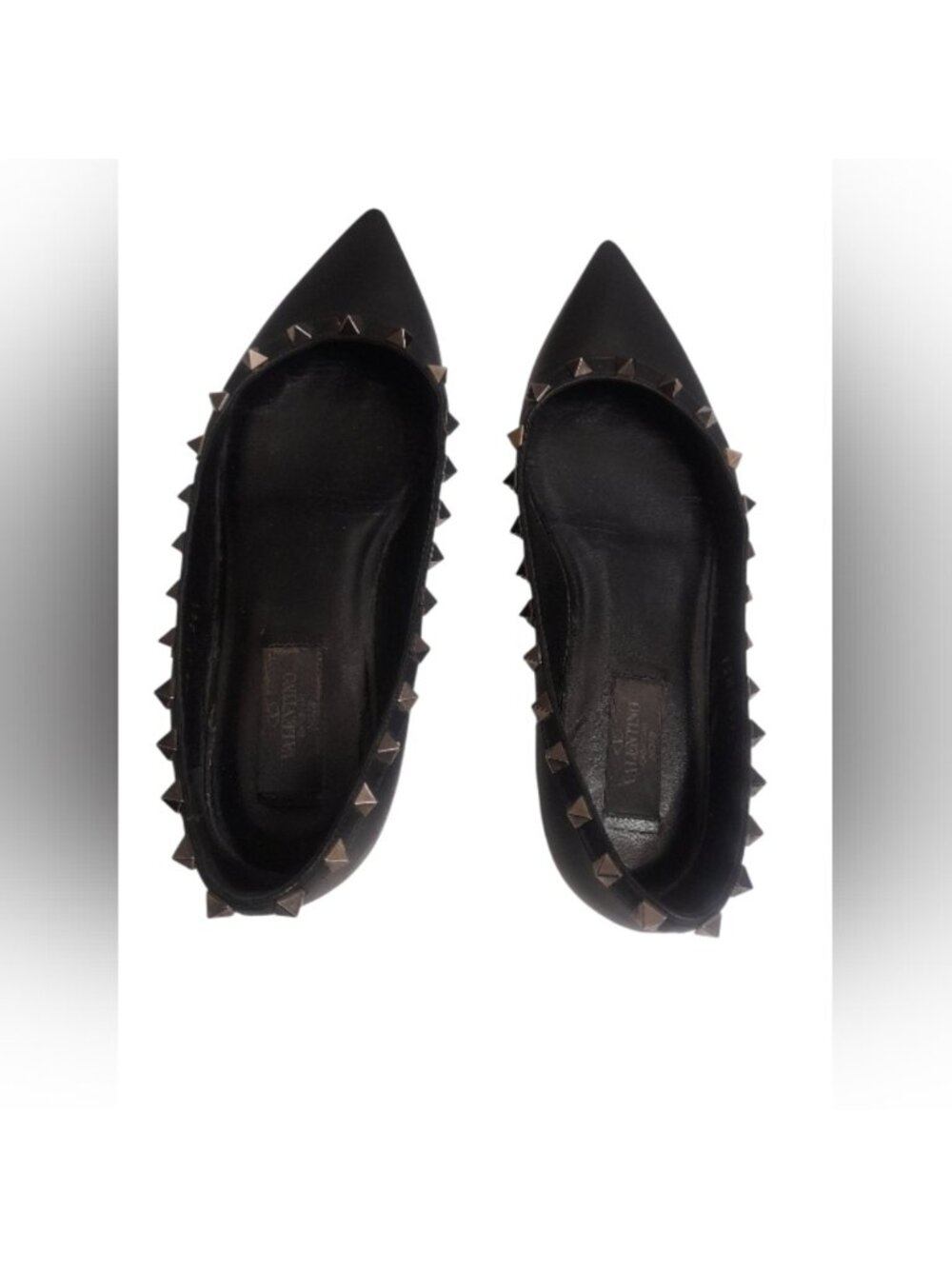 Valentino Garavani Rockstud Spike Black flats size 36.5